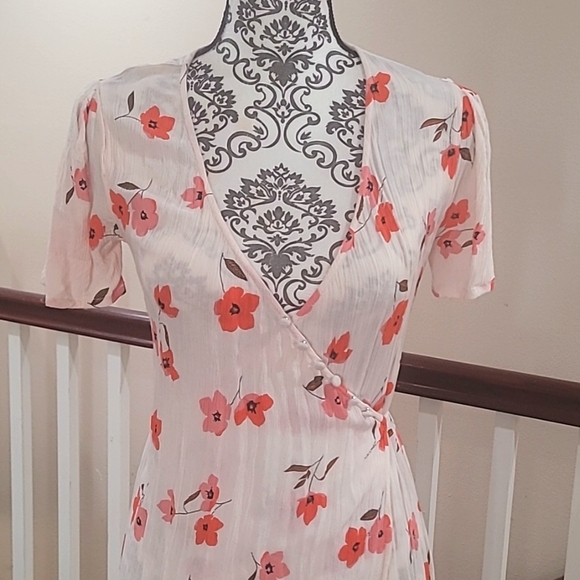⚘️BILLABONG FLORAL   MIDI WRAP DRESS - Picture 5 of 12